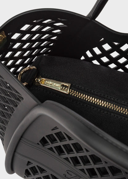 Borsa da Mare con tracolla Flat Basket S, con pochette interna