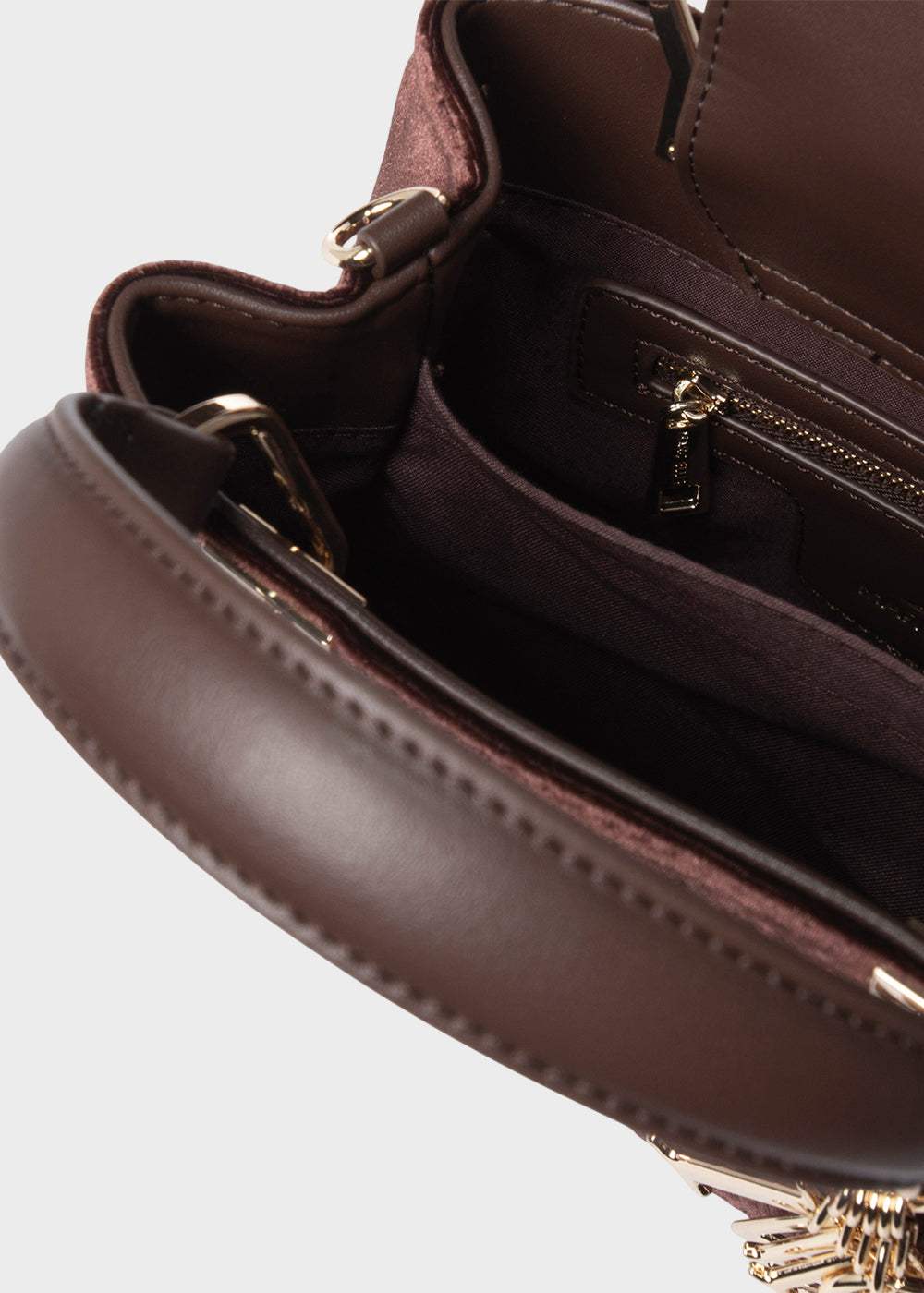 Borsa a mano Wendi S con tracolla, in effetto velluto-4