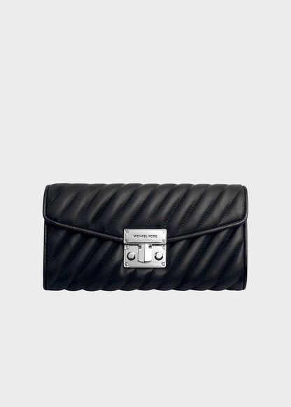 Rose clutch bag with shoulder strap