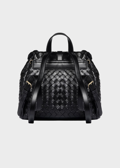 Zaino Colorado S Plait con pattina, tasche frontali e trama ad effetto intreccio