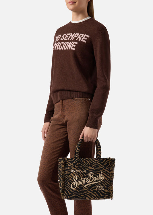 Borsa Colette Felt Zebra