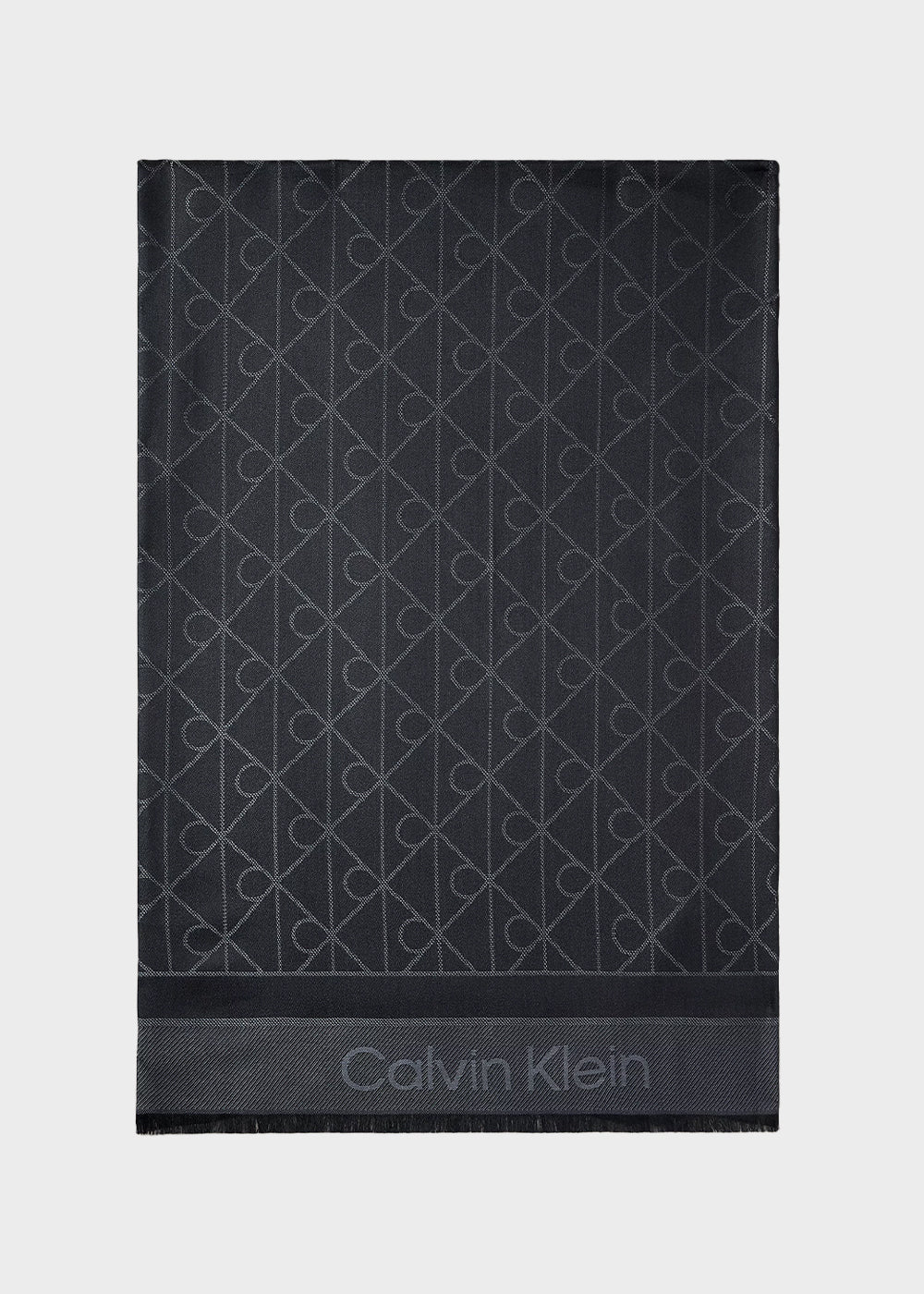 Sciarpa morbida con logo tono su tono