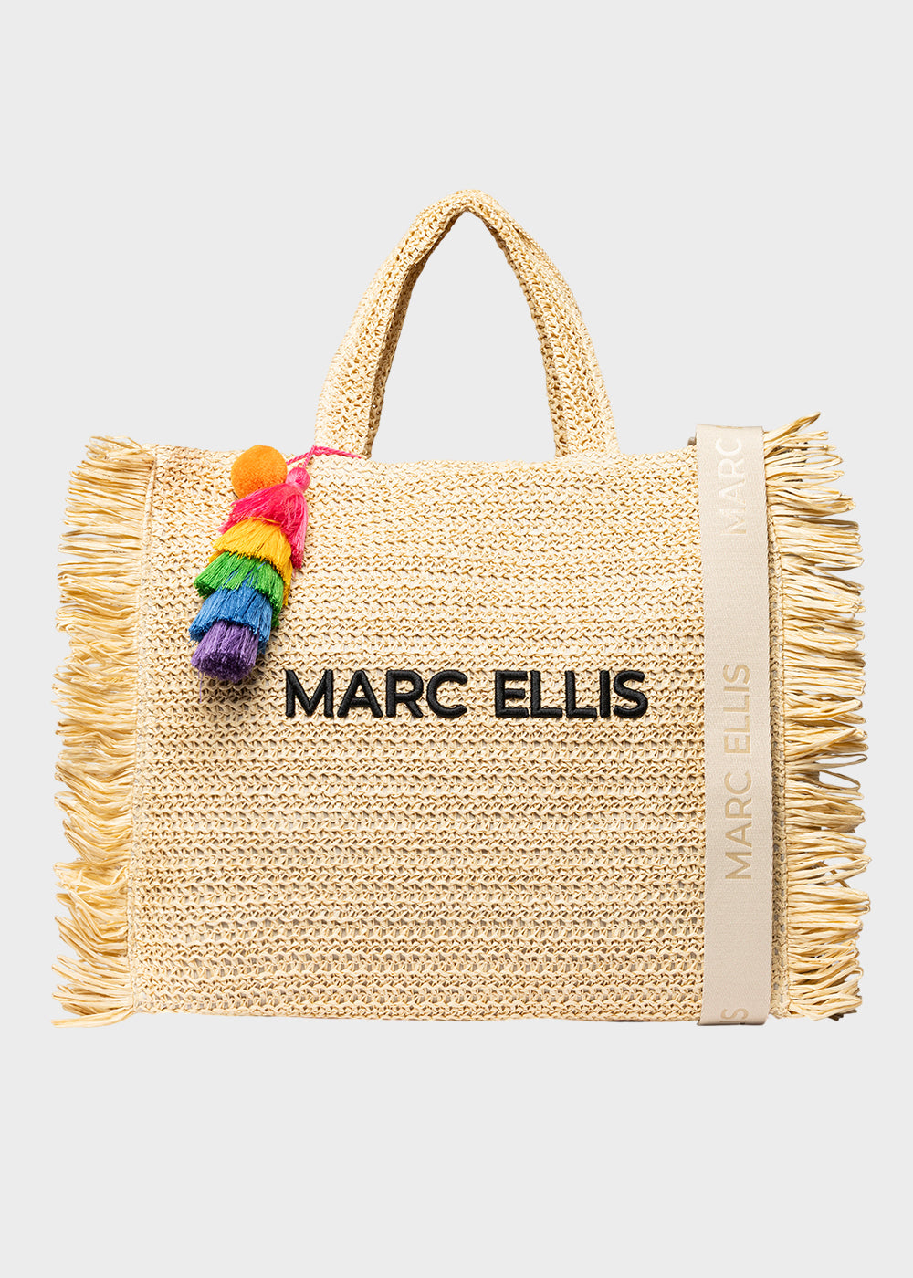 Borsa da Mare Buby S.Claire L in effetto rafia, con tracolla