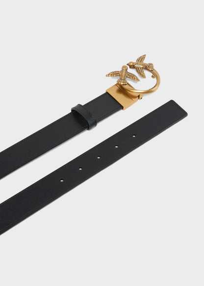 Cintura reversibile con fibbia Love Birds 3cm