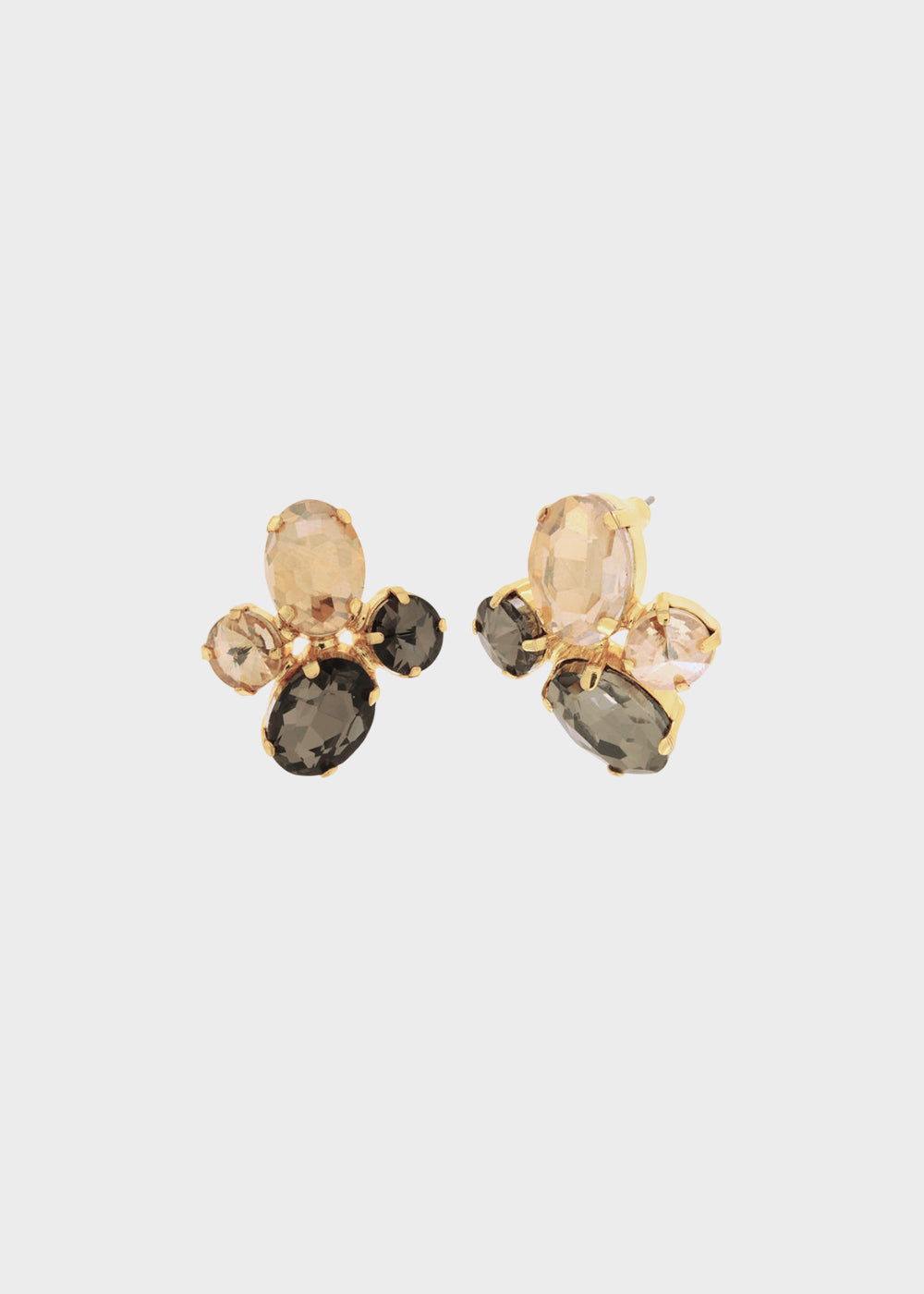 Orecchini in Metallo color oro con pietre
