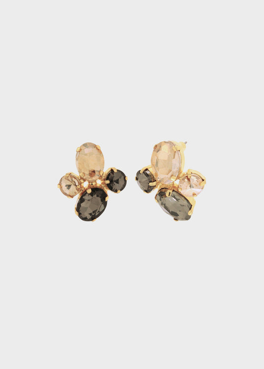 Orecchini in Metallo color oro con pietre