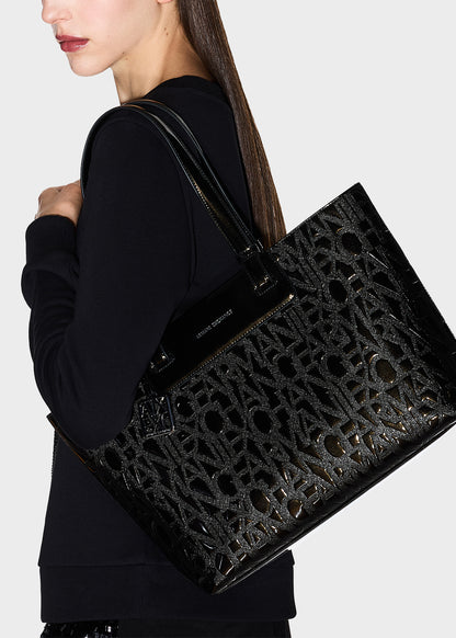 Liz Patent Shopping Bag M Glossy