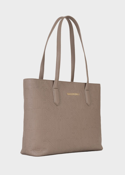 Borsa da spalla Pansy con logo all over