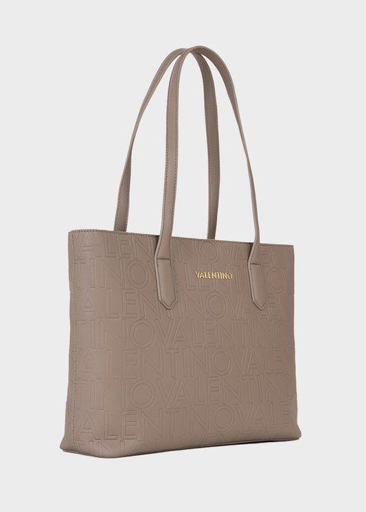 Borsa da spalla Pansy con logo all over