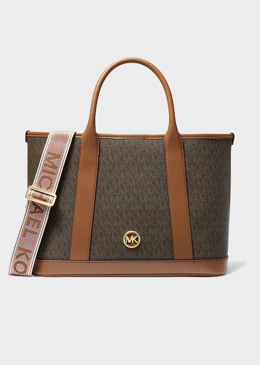 Luisa medium handbag with logo