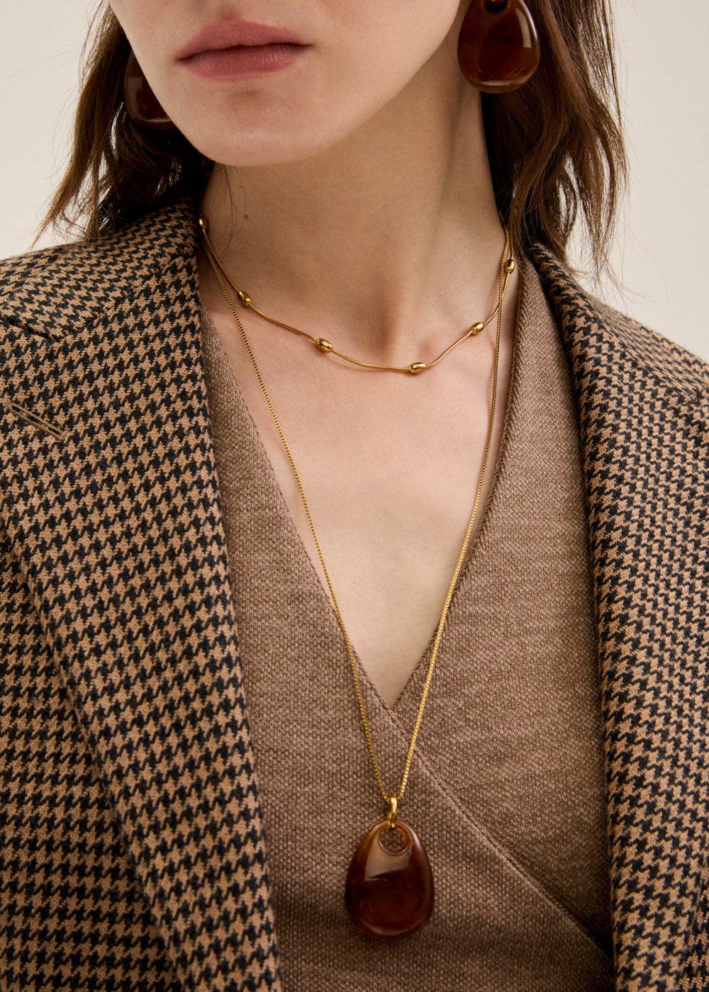 Ada Long Stainless Steel Necklace