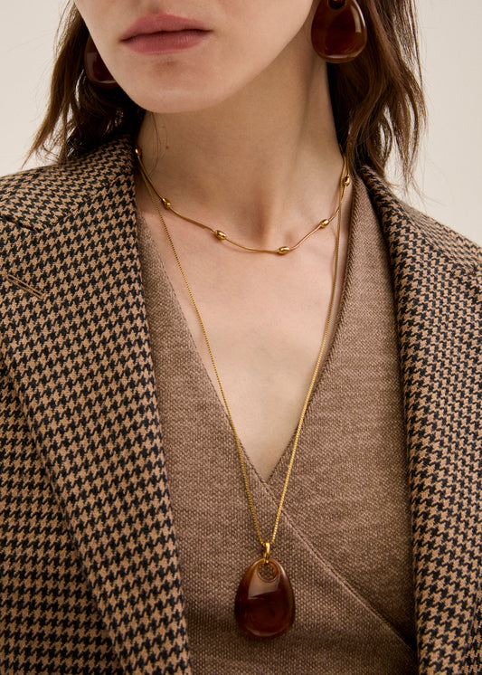 Ada Long Stainless Steel Necklace