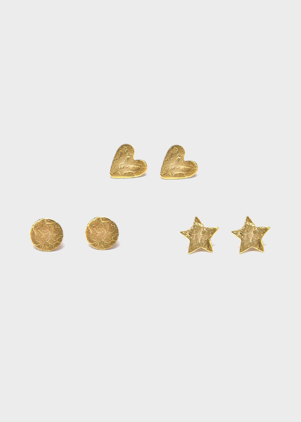 Set Orecchini Cuore, Stella, Cerchio