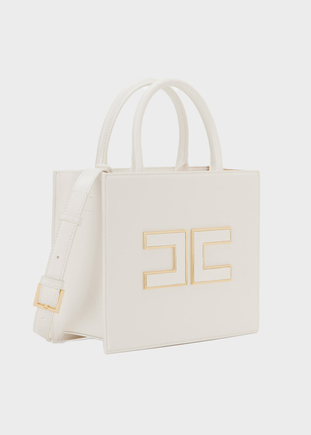 Medium handbag with shoulder strap and logo