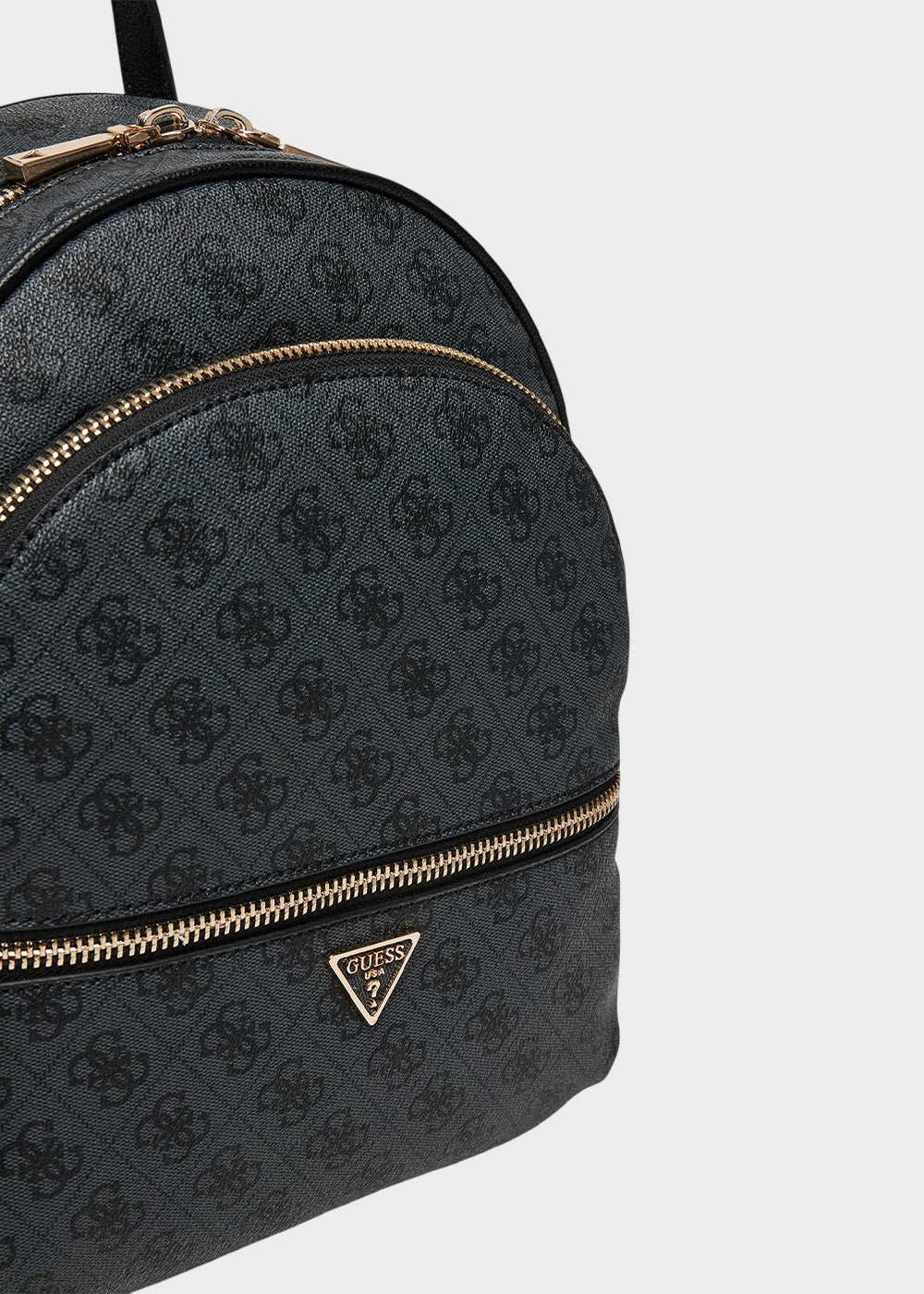 Zaino Manhattan II con tasche frontali e logo all over-3
