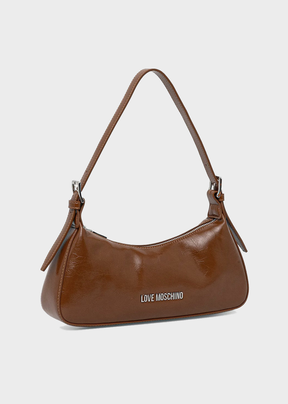 Borsa da spalla con logo frontale