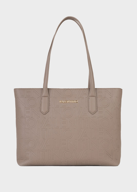 Borsa da spalla Pansy con logo all over