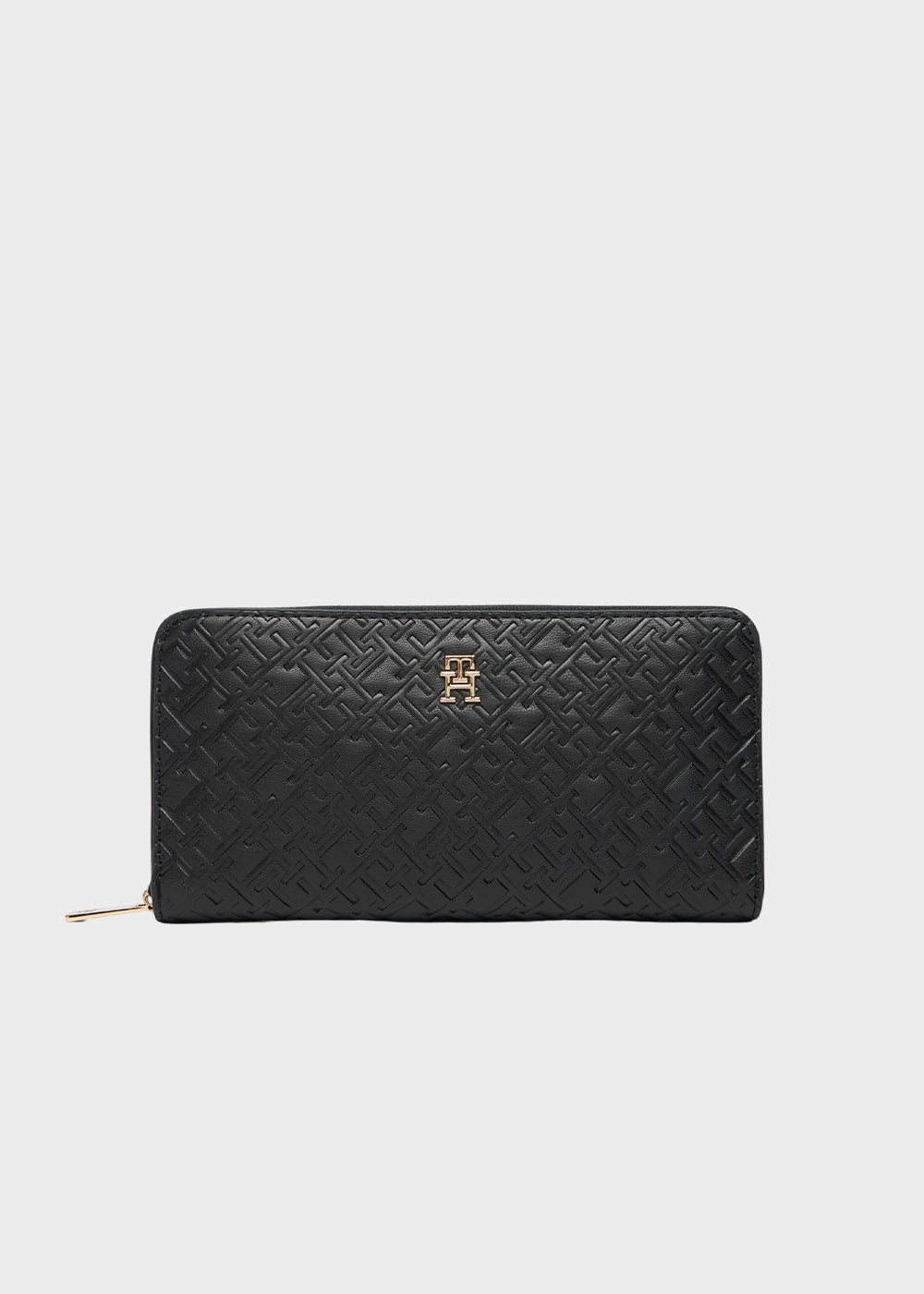 Portafogli con zip around e logo all over