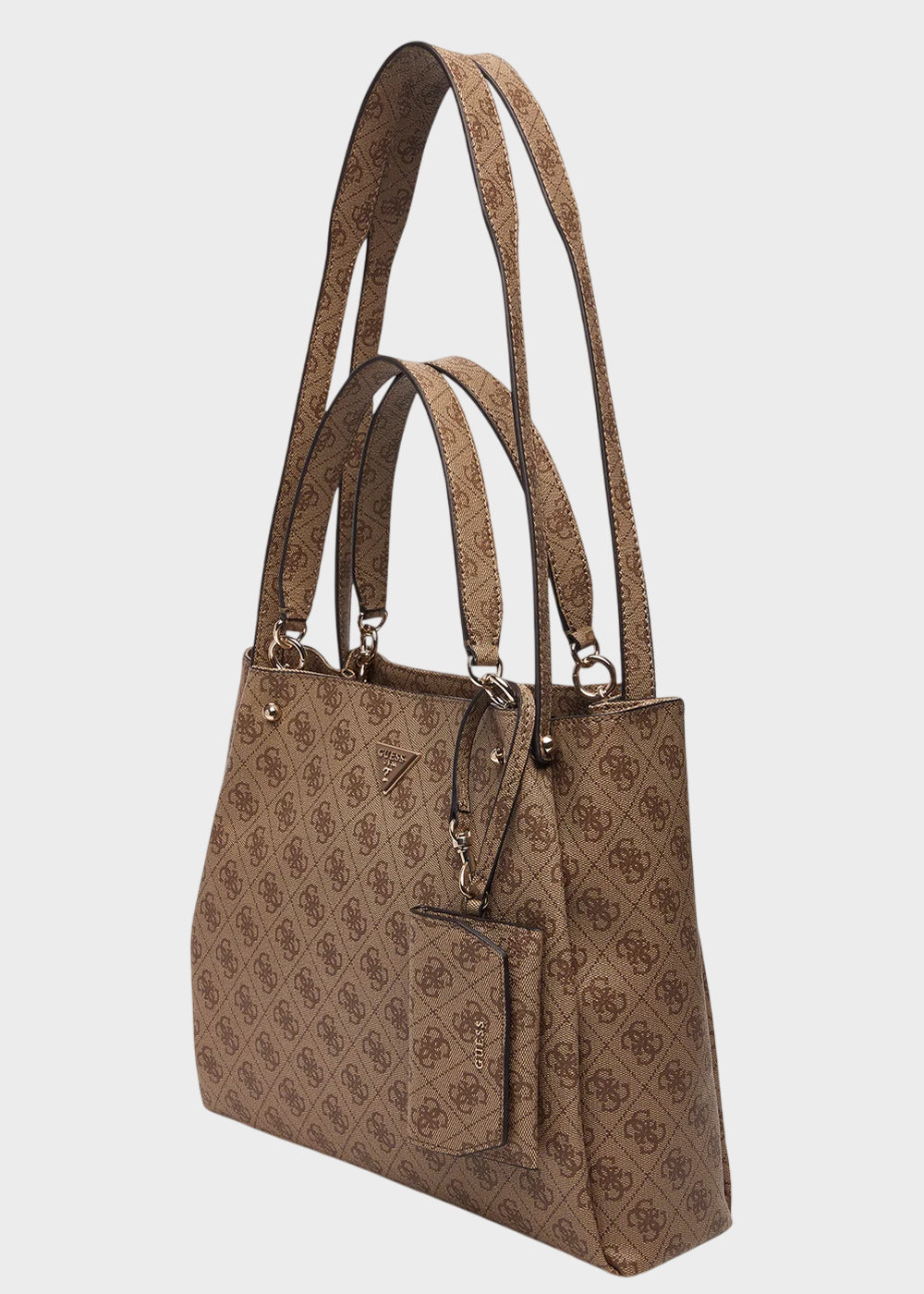 Borsa a tracolla Lorella Logo con manico e charm-4