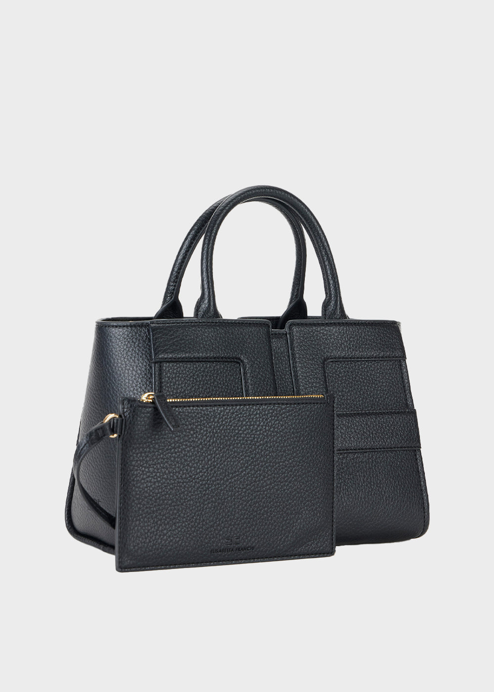 Medium handbag with shoulder strap and logo