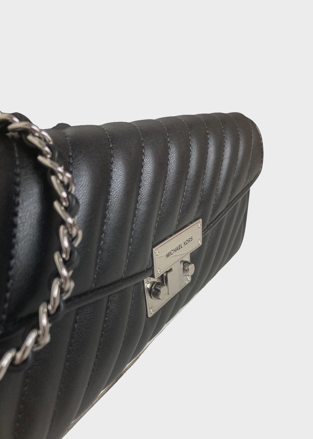 Rose clutch bag with shoulder strap