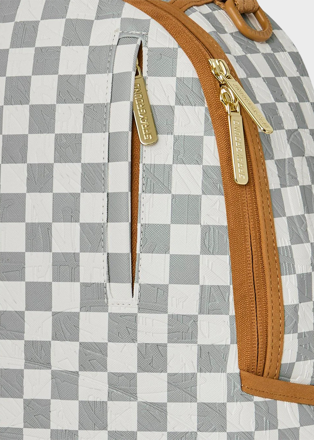 Zaino Graff Embossed Cream Check con stampe in rilievo