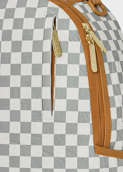 Zaino Graff Embossed Cream Check con stampe in rilievo