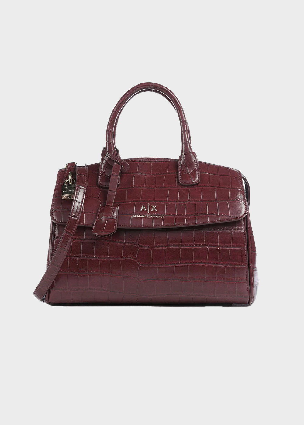 Borsa a mano con tracolla Jane Croco Tote M