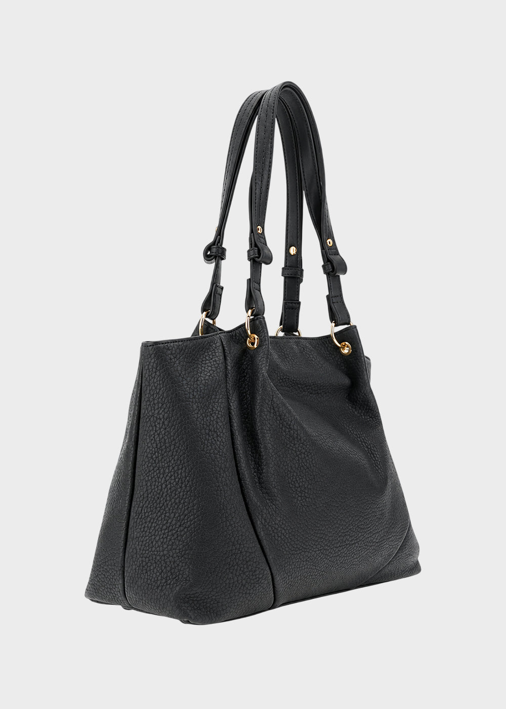 Borsa da spalla morbida con pieghe-2