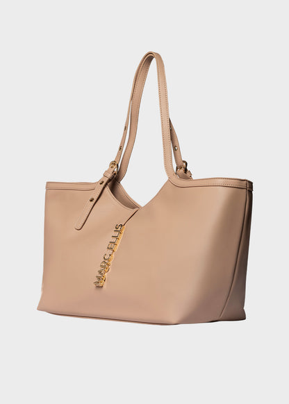 Borsa a spalla Scarlett Macro con logo metallico