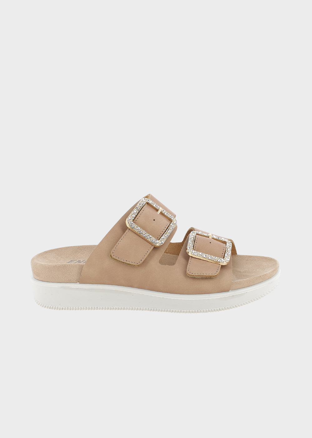 Pantofole con aperture a strappo (4 cm)