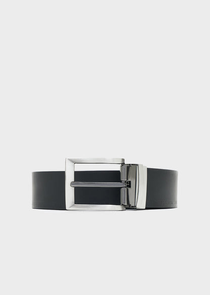 Cintura con ardiglione, reversibile e accorciabile (3,5 cm)