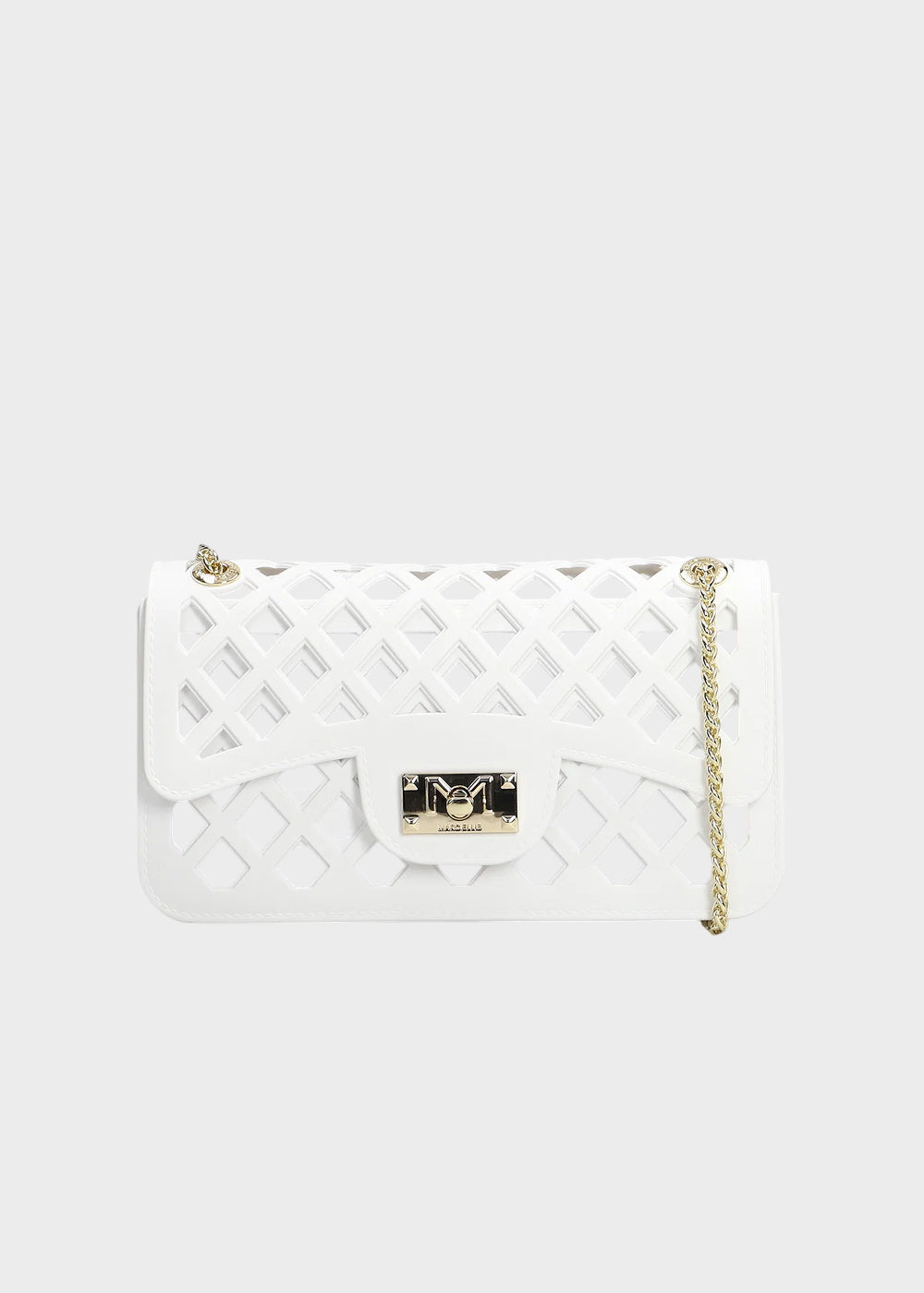 Borsa a tracolla Flat Basket con pochette interna