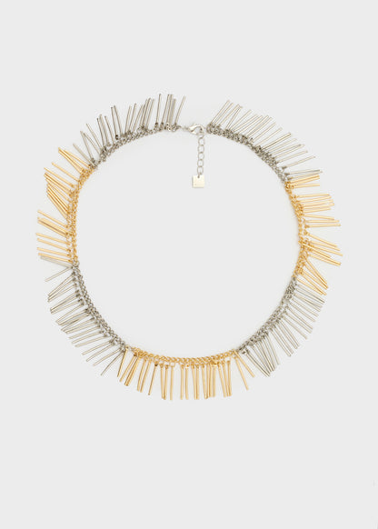 Collana girocollo frange bicolor