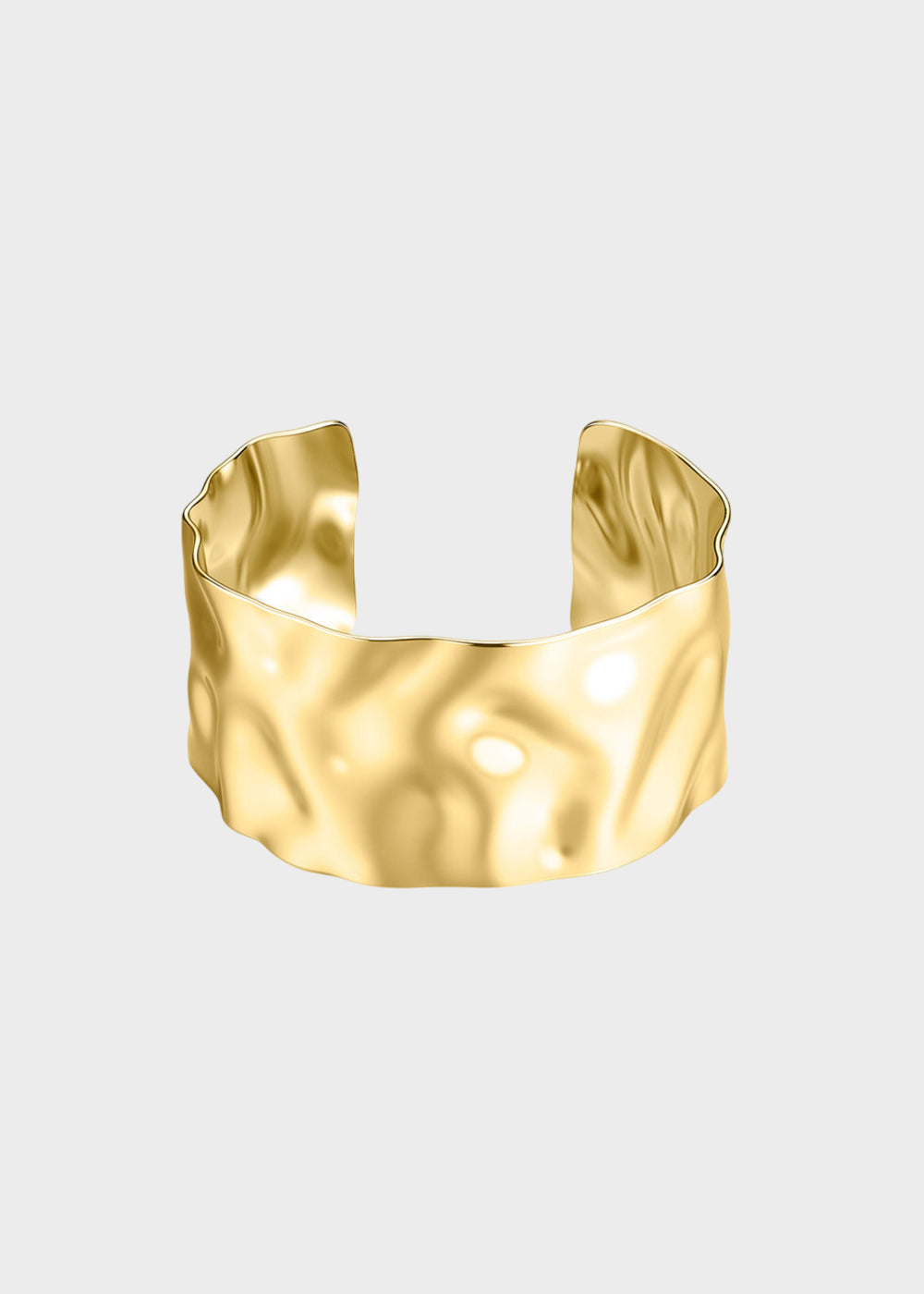 Bracciale rigido Emotion in acciaio con finitura pvd oro 14K