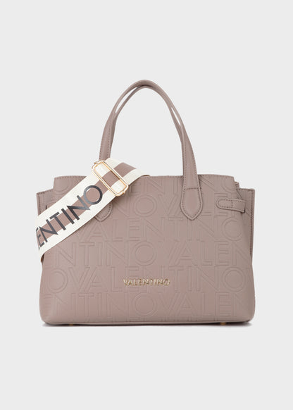 Borsa a mano con tracolla Pansy con logo all over