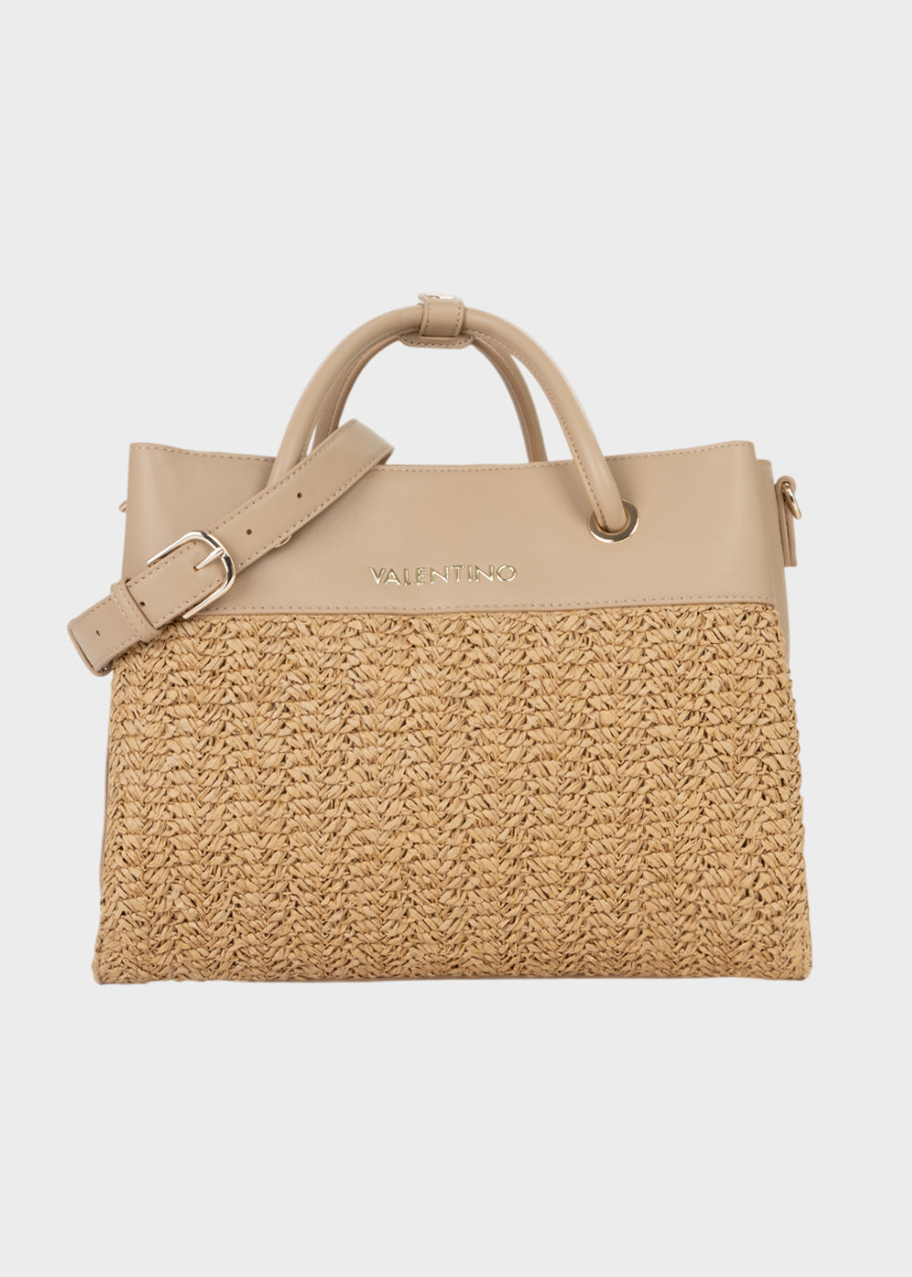Borsa a mano Alexia Summer con tracolla, in effetto paglia-2