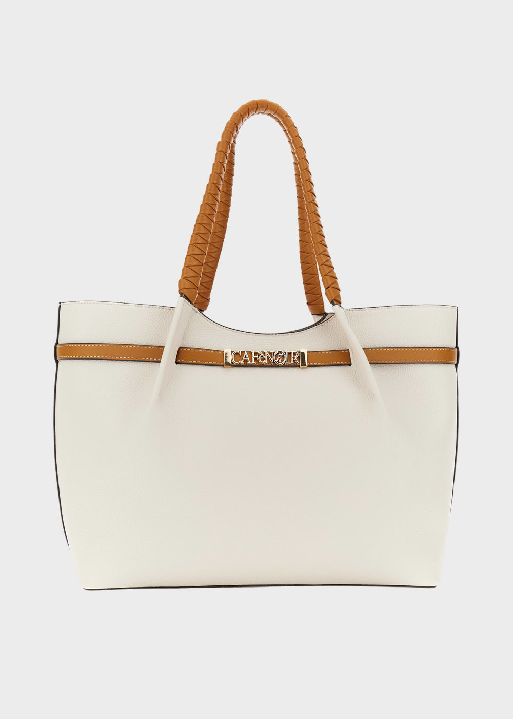 Borsa da spalla con logo frontale
