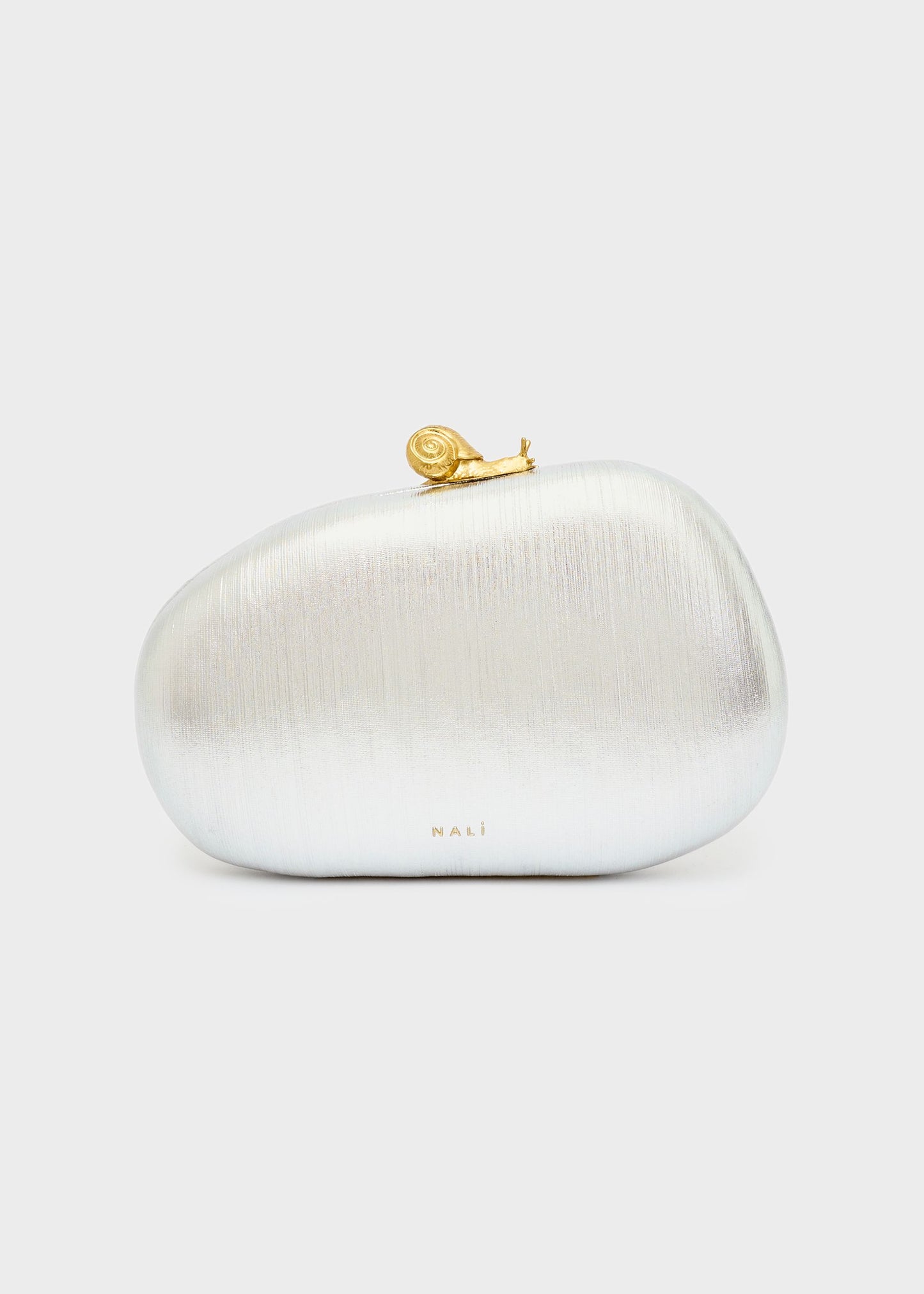 Clutch Zahra con chiusura Chiocciola e tracolla a catena
