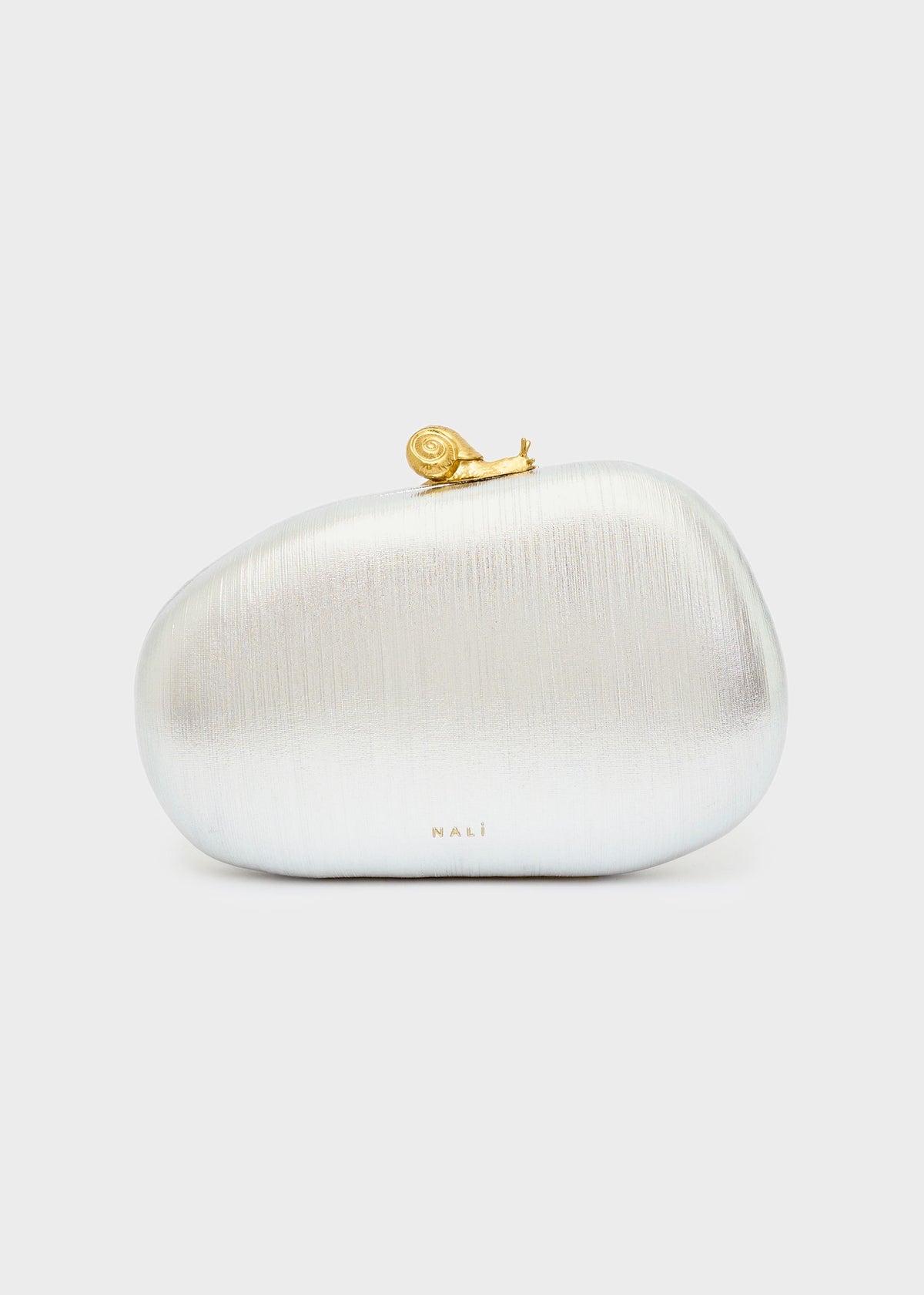 Clutch Zahra con chiusura Chiocciola e tracolla a catena