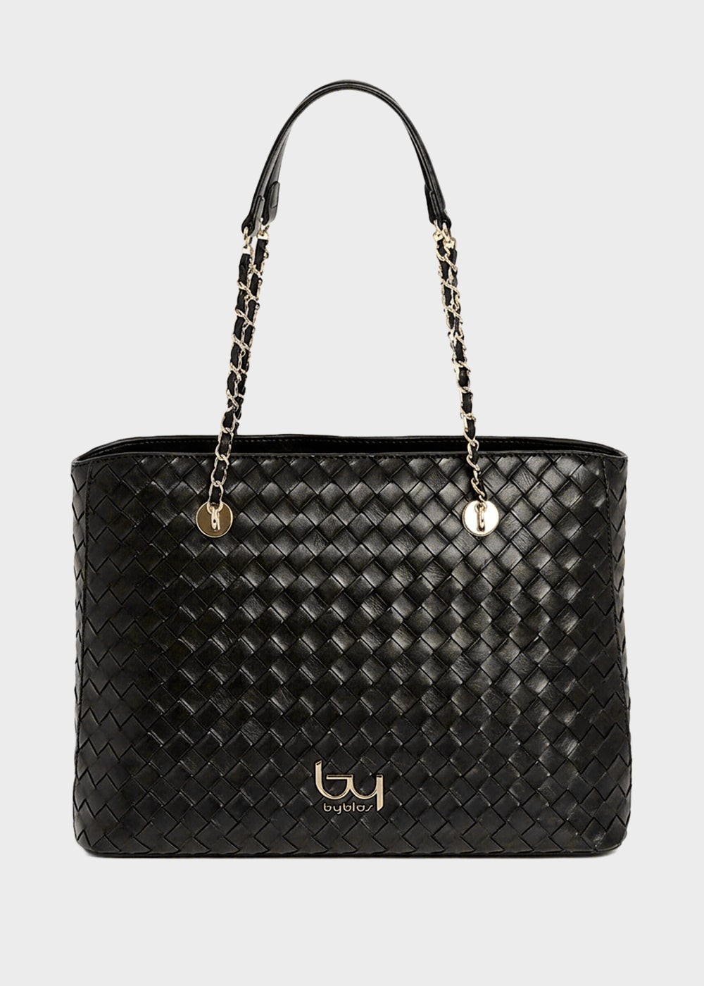 Borsa a spalla Desire con effetto intreccio