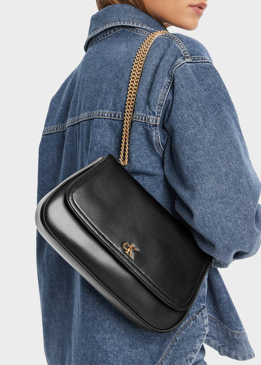 Medium Convertible Bag with Chain and Logo