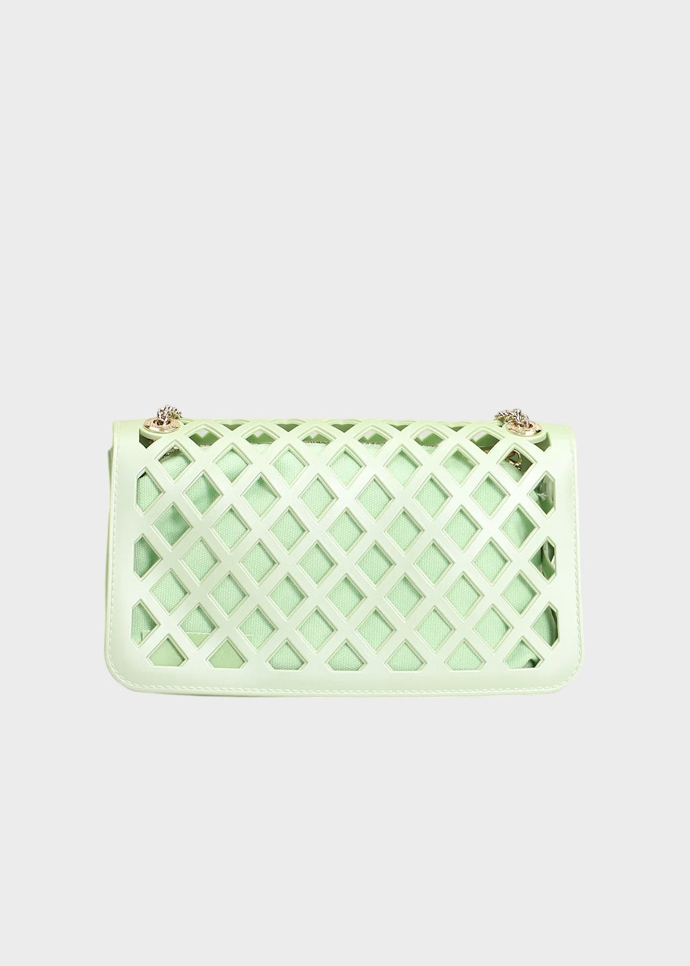 Borsa a tracolla Flat Basket con pochette interna