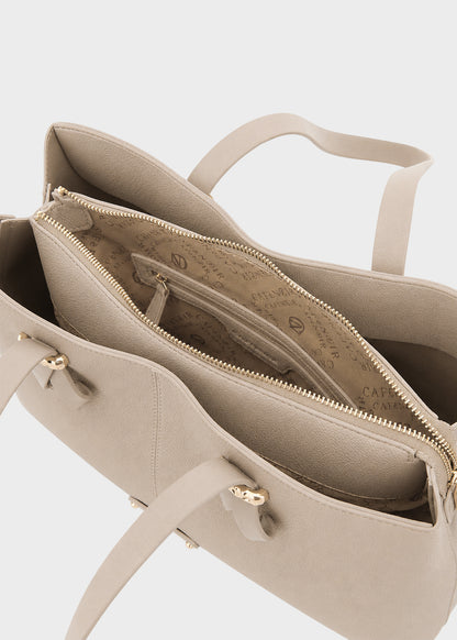 Borsa da spalla con logo frontale