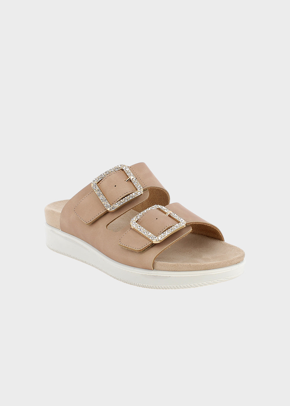 Pantofole con aperture a strappo (4 cm)