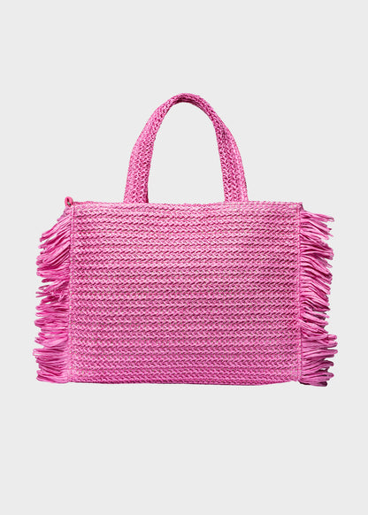 Borsa da Mare Buby S.Claire M in effetto rafia, con tracolla