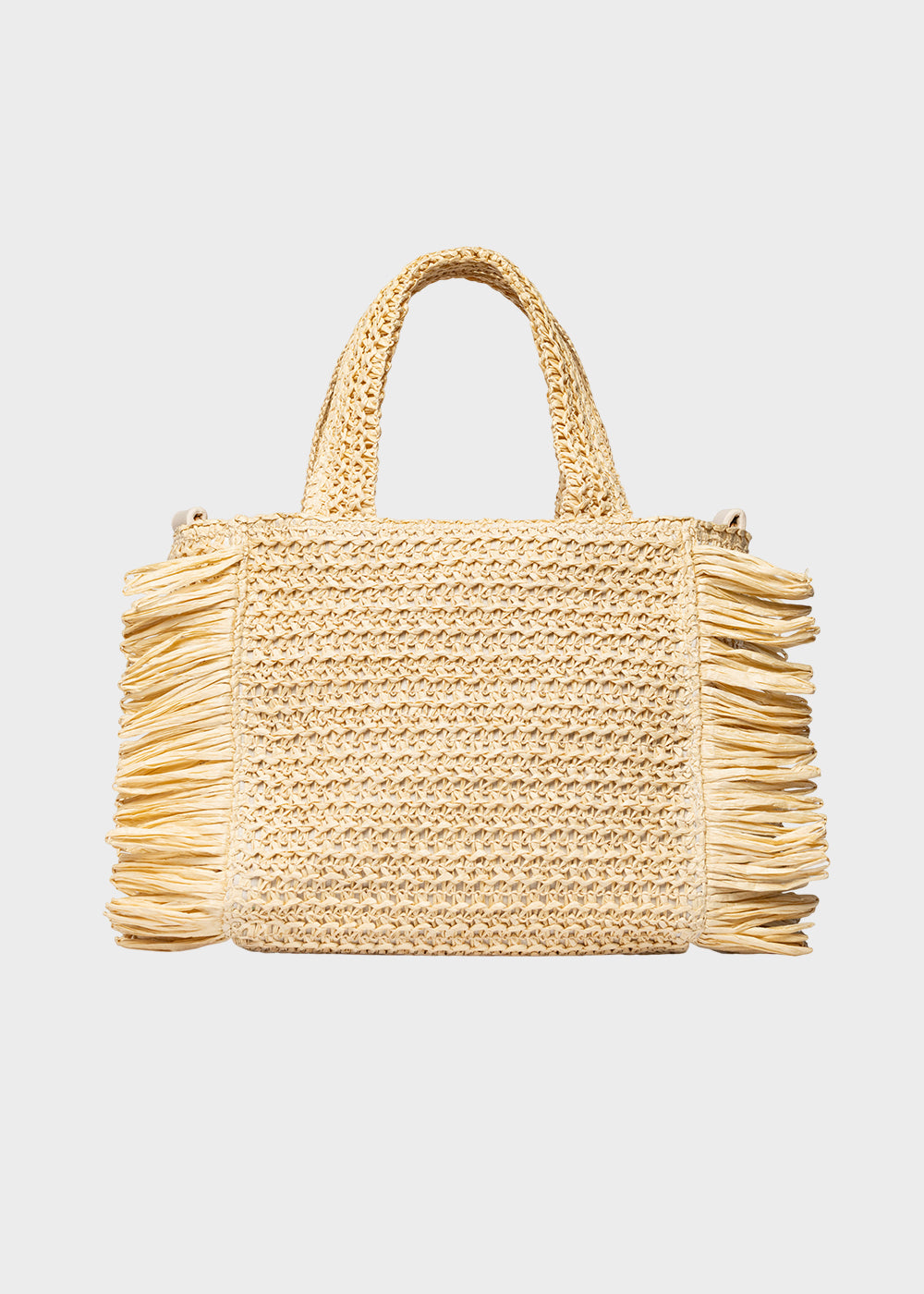 Borsa da Mare piccola Buby S.Claire S in effetto rafia, con tracolla