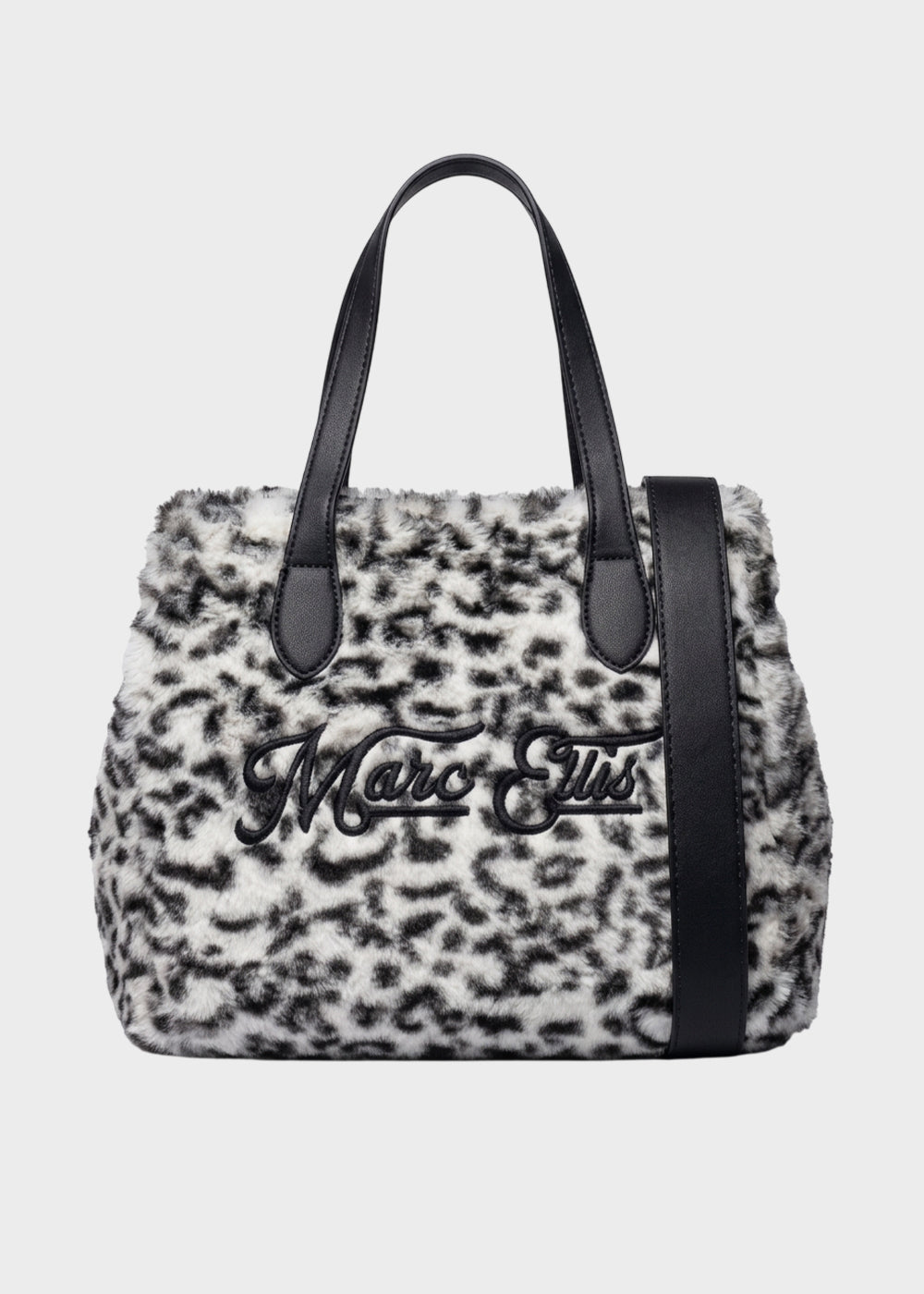Borsa a mano Buby Lynx M animalier con tracolla, in effetto pelliccia
