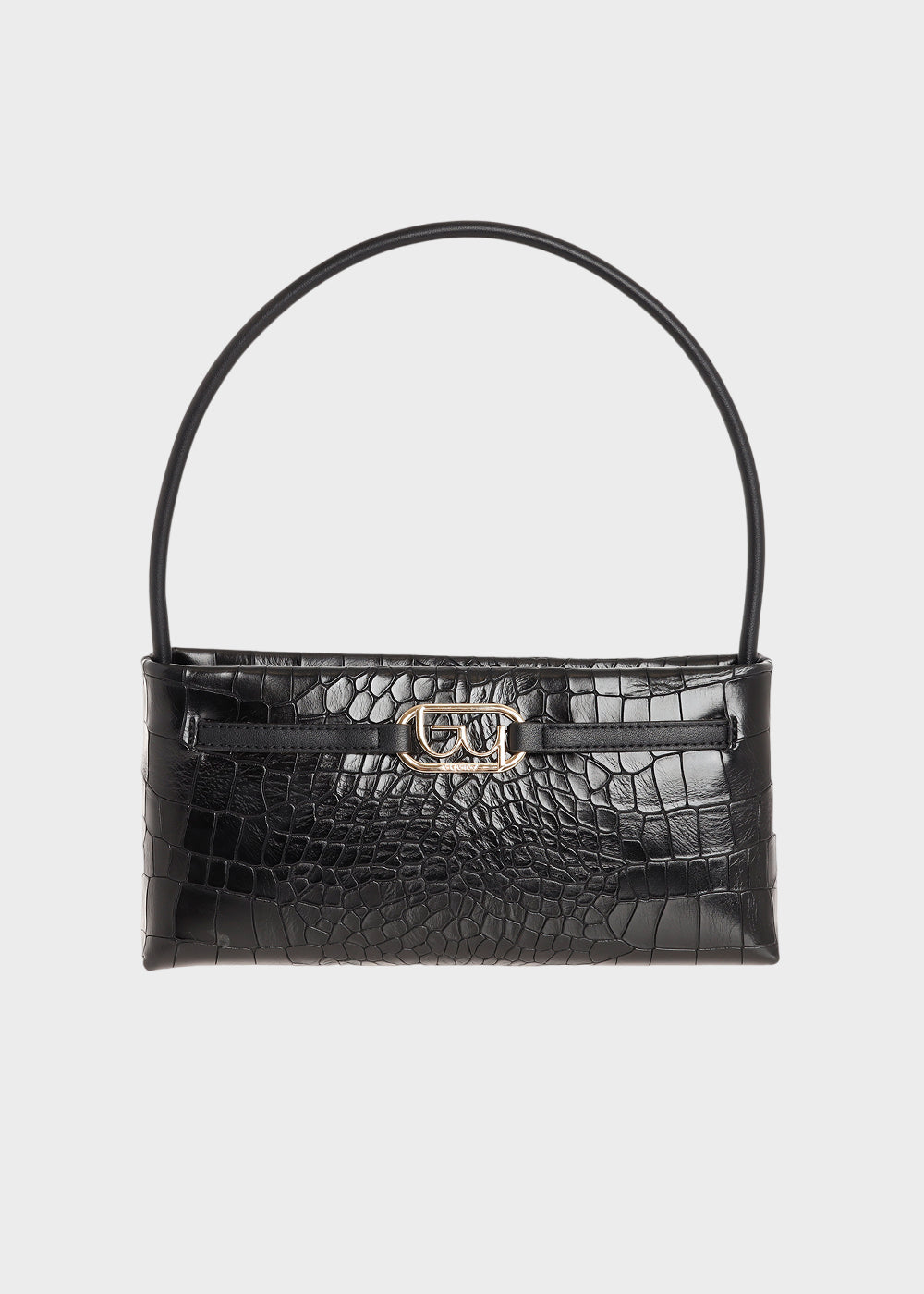Borsa piccola a spalla Tenderness effetto coccodrillo-1