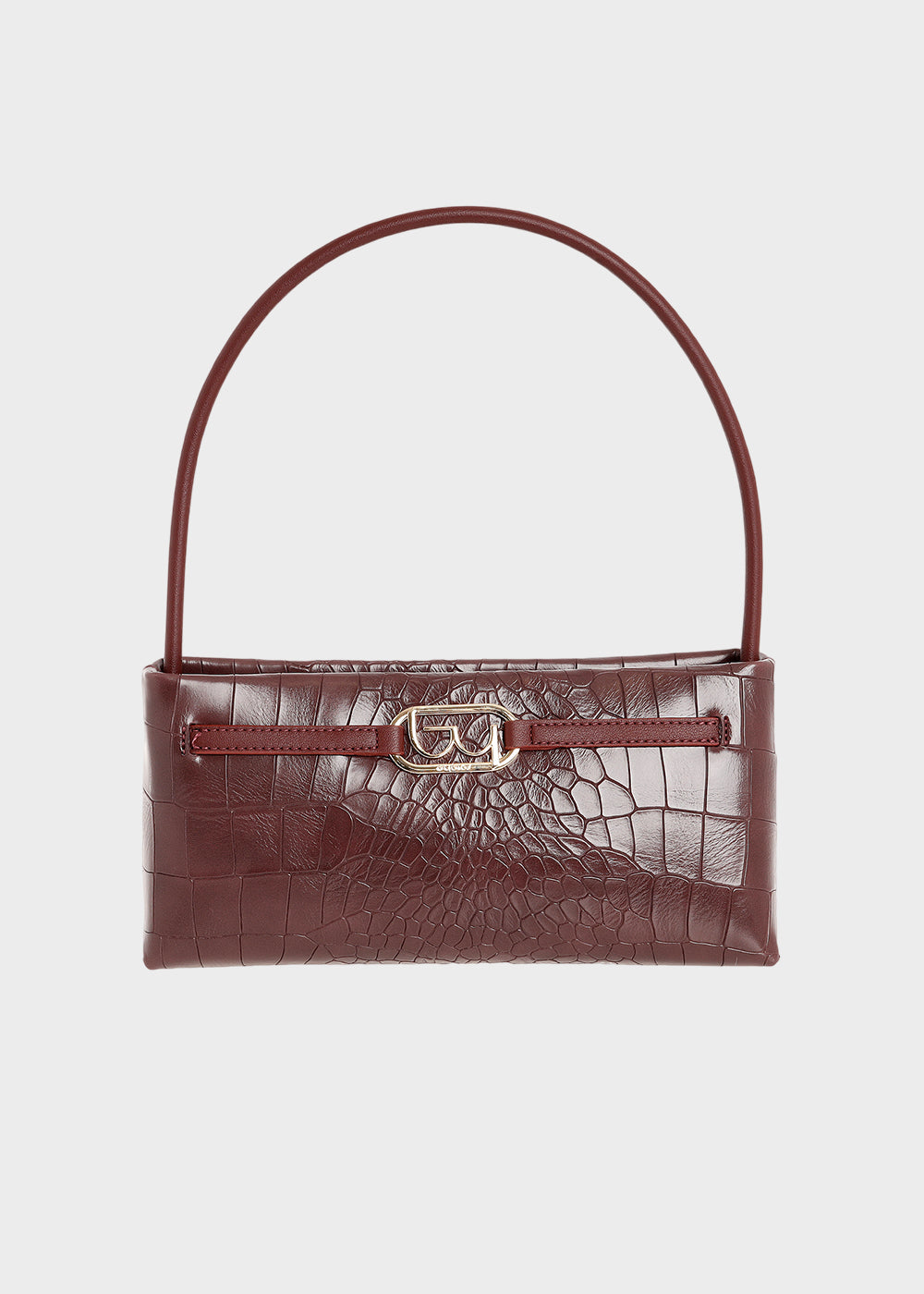 Borsa piccola a spalla Tenderness effetto coccodrillo